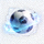2026世界杯预测网站Logo - 蓝色科技感足球图标
